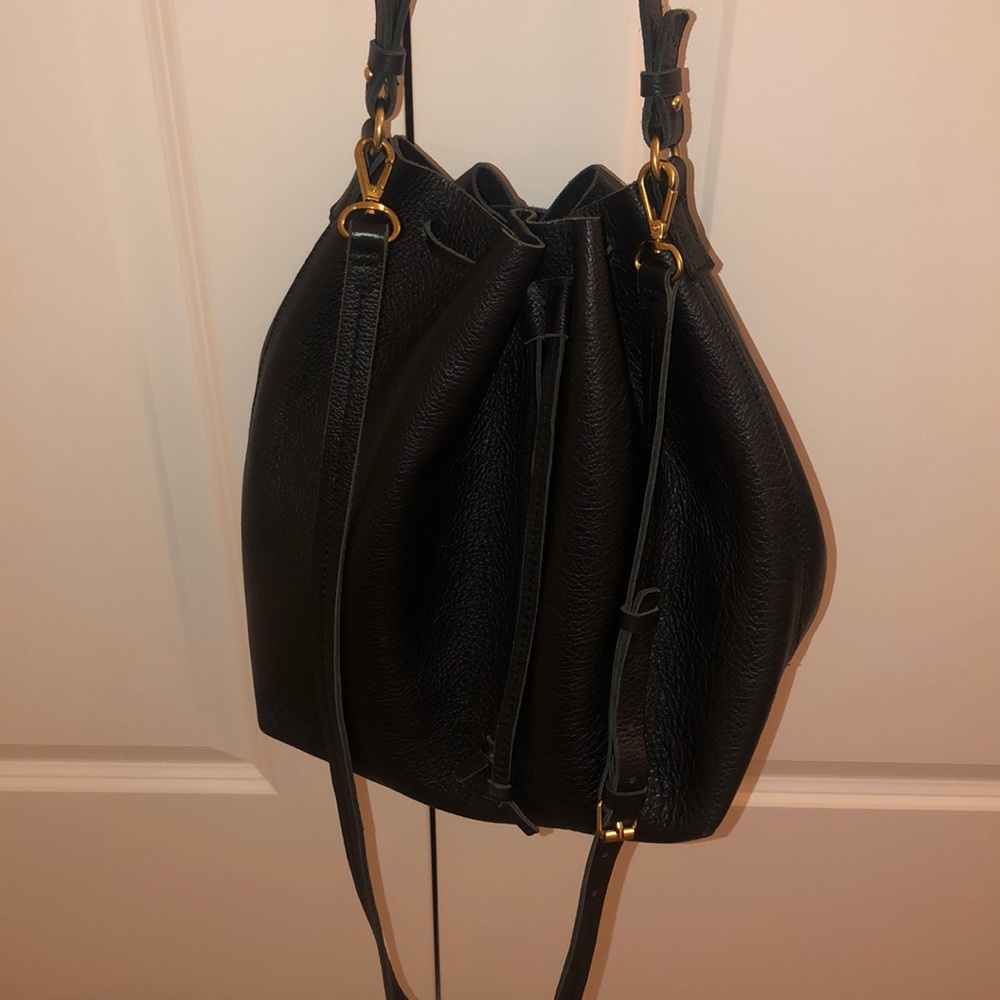 mark & graham leather bucket bag